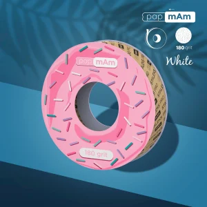 Wymienna taśma ścierna biała papmAm EXPERT do plastikowego pudełka/180G