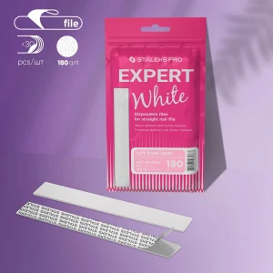 Wymienne pilniki białe na bazie miękkiej do pilnika prostego EXPERT 20 (30 szt)/180G