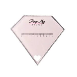 Paletka z miarką w kształcie diamentu Pimp My Brows